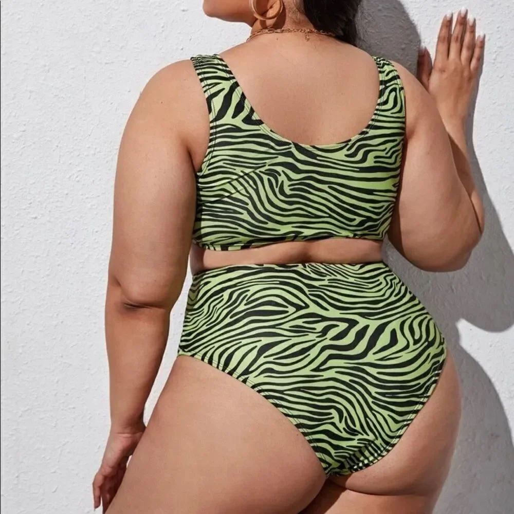 Zebra Print Bikini Set - Picture 2 of 4